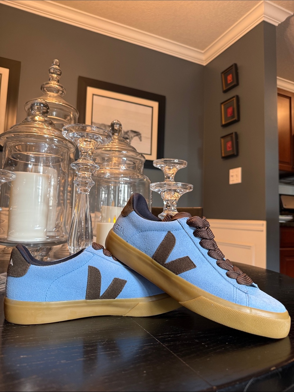 Vega NWOB Women’s EU 40 Sz 9-9.5 Blue and Brown NEVER WORN